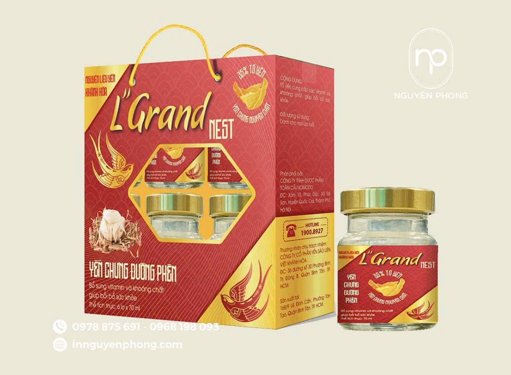 Mẫu hộp đựng yến sào giá rẻ 